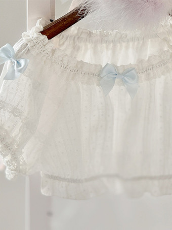 スイートベージュの半袖ポリエステルトップス