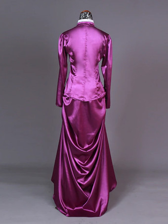 アプリコット エドワード風ドレス 長袖 チュニック ヴィンテージドレス