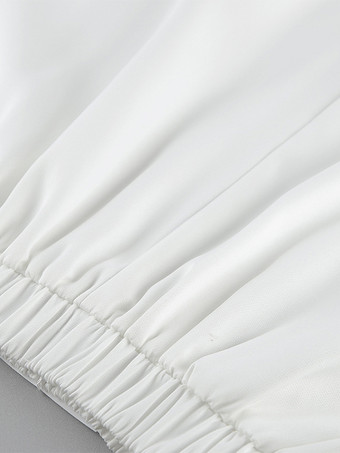 Vネックのラップトップスとハイウエストロングスカートのツーピースセット（レディース 2026年）