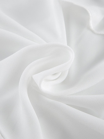 フリルトリムVネックフレアスリーブトップスとスモックウエストミニスカートのツーピースセット 2026