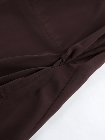 シースルーメッシュ 長袖 サイドタイ スリット マキシドレス カバーアップ レディース 2026