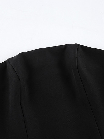 2026年レディース向け、アシンメトリープリーツドレープのストラップレスサマーミニドレス