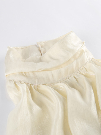 ホルターネック ルーシュ ノースリーブ バックレス パーティーブラウス トップス レディース 2026