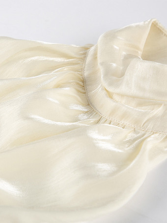 ホルターネック ルーシュ ノースリーブ バックレス パーティーブラウス トップス レディース 2026