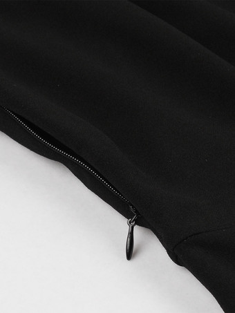 メッシュパッチワーク くり抜きネックライン Aライン スケータードレス レディース 2026