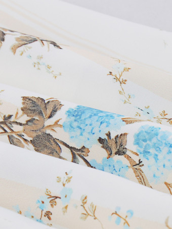 フローラルプリント ルーシュバスト ノースリーブ Aライン ミディ丈 ティードレス レディース 2026