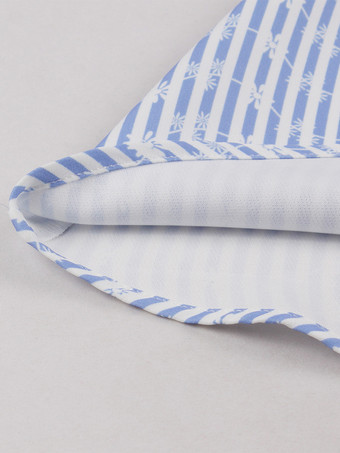 ストライプ柄ホルターネック花柄Aラインサマーサンドレス（レディース 2026年）