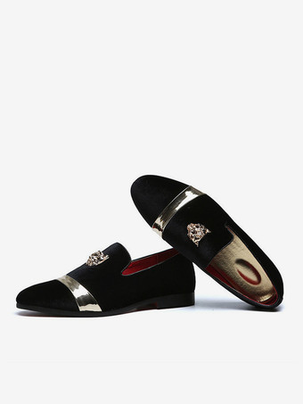 スエード メンズ ローファー ラウンドトゥ デザイン フラット スリッポン プロムシューズ