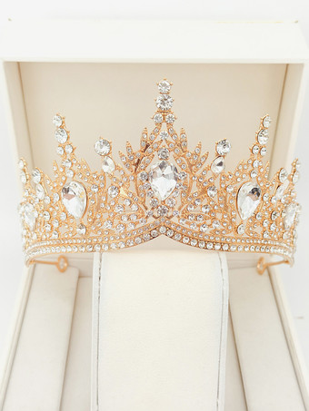 赤い女性用女王クラウンプリンセス合成宝石ティアラ女性用ロイヤルマスカレードパーティーアクセサリー