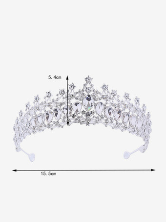 レディース ヴィンテージ ティアラ 合金 ラインストーン エレガント レトロ ヘッドウェア アクセサリー