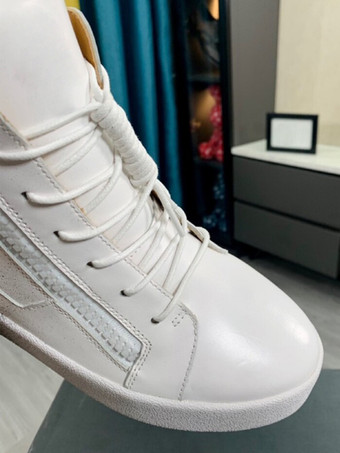 ハイトップスケートスニーカー ラウンドトゥ ジップアップ レースアップ カジュアルスニーカー