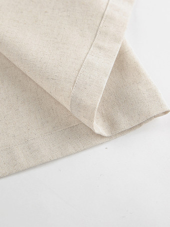 オートミールリネンコットンブレンドレディースシャツドレス - ノースリーブノッチドラペルロングドレス、ポケット付き - エレガントなベルト付きサマーオフィスウェア 2026