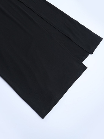 ブラック オフショルダー レディース マキシドレス - シースルー メッシュ ウエスト レーススリーブ ガウン - セクシーなハイスリット ボディコン ナイトアウト パーティーウェア 2026