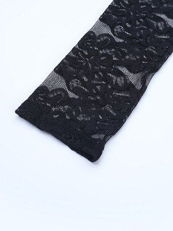 ブラック オフショルダー レディース マキシドレス - シースルー メッシュ ウエスト レーススリーブ ガウン - セクシーなハイスリット ボディコン ナイトアウト パーティーウェア 2026