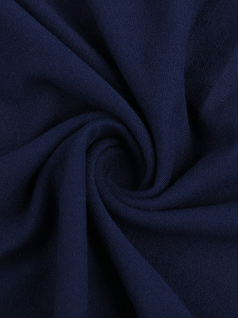 ネイビーブルーのホルターネックレディースマキシドレス - アシンメトリーレースパッチワークバックレスガウン - セクシーなボディコンサマーバースデーパーティーウェア 2026