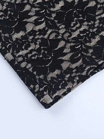 ブラックレースオーバーレイレディースマキシドレス - ホルターネックバックレスヌードライニングガウン - セクシーなボディコンナイトアウトパーティードレス 2026