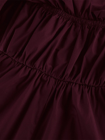 100%コットン ストラップレス レディース マキシドレス アースカラー - セクシーなチューブトップ ラッフル サンドレス - ボヘミアン ビーチ バケーション ロングドレス 2026