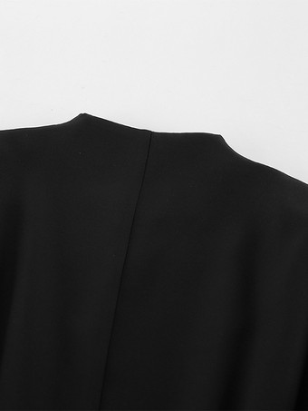 アワーグラス テーラード レディース ブラック ブレザー - ストラクチャードショルダー シングルブレスト シンチジャケット - コーポレートコア カジュアル ワークウェア アウター 2026