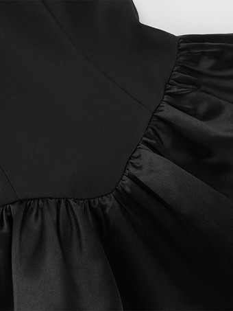 エレガントなレディース2点セット - ヴィンテージペプラムチューブトップサイドスリットミディスカート - シックな夏のパーティウェア 2026