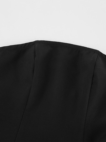 エレガントなレディース2点セット - ヴィンテージペプラムチューブトップサイドスリットミディスカート - シックな夏のパーティウェア 2026