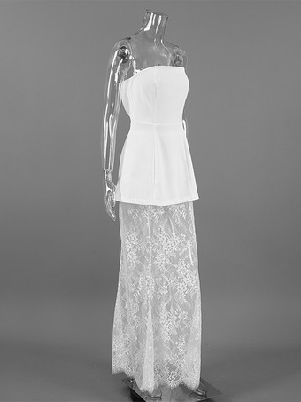 ストラップレストップス＆レースマキシスカート レディースツーピースセット - エレガントなスリムフィット花柄レース - 夏のパーティクラブナイトウェア 2026