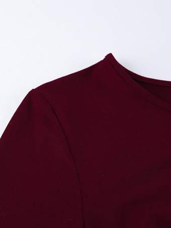 サイドギャザー入りレディース長袖トップス - シックなフレアベルカフスリムフィット - バディ風春ストリートウェア2026