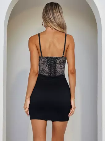 backless lace up bodycon dress Forget Me Not Criss-Cross Back Lace Bodycon Dress Red