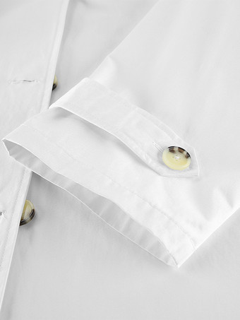 コットン混紡レディーストレンチジャケット - ミニマルなダブルブレスト、ワイドスリーブ、オーバーサイズフィット - 2026年春のカジュアルストリートウェア