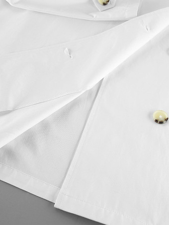 コットン混紡レディーストレンチジャケット - ミニマルなダブルブレスト、ワイドスリーブ、オーバーサイズフィット - 2026年春のカジュアルストリートウェア