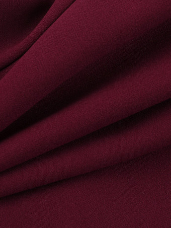 3Dローズペタルヘムバーガンディレディースミニドレス - スカーフ付きロマンティックボディコンドレス - コケットな美学サマーパーティー衣装2026