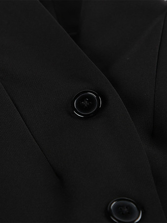 ヴィンテージ風ペプラムブレザー（レディース） - パフスリーブ、スタンドカラー、スリムフィットジャケット - シックな春のパーティアウター 2026