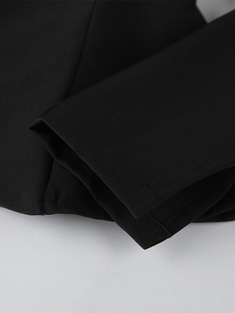 ヴィンテージ風ペプラムブレザー（レディース） - パフスリーブ、スタンドカラー、スリムフィットジャケット - シックな春のパーティアウター 2026