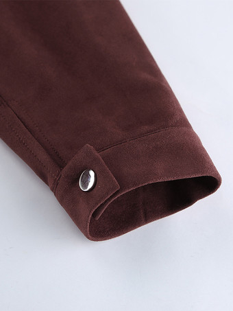 スエードドロップショルダーレディースクロップドジャケット - スタンドカラージップアップスリムフィット - ミニマリスト春カジュアルコーデ2026