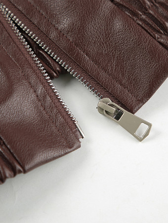 フェイクレザー レディース バイカージャケット - レトロなオーバーサイズ ラペルカラー モトコート - ヴィンテージ ジップアップ ストリートウェア 春のコーディネート 2026