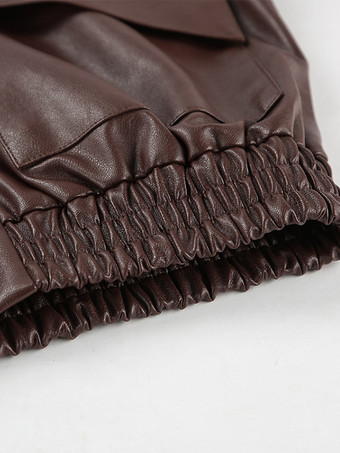 フェイクレザー レディース バイカージャケット - レトロなオーバーサイズ ラペルカラー モトコート - ヴィンテージ ジップアップ ストリートウェア 春のコーディネート 2026