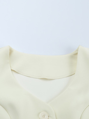 エレガントなレディーススカートスーツセット - ペプラムブレザーとミニスカートのツーピース - オールドマネースタイル 春のビジネスウェア 2026