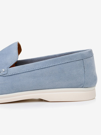 スエード メンズ カジュアル ローファー 本革 ラウンドトゥ スリッポンシューズ