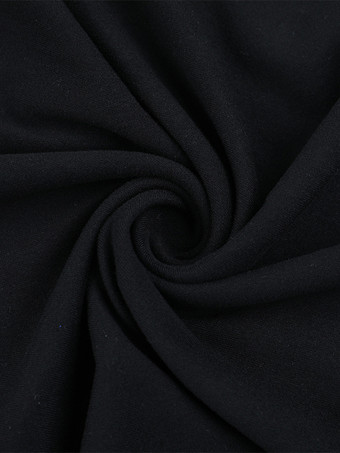 オフショルダーレースパッチワークマキシドレス（レディース） - ブラックゴシックシースルー袖ボディコンガウン - 2026年春のガラパーティー衣装