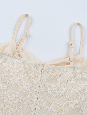 美しいレースのマキシドレス（女性用） - アプリコットカラーのギャザー入りボディコンガウン - 夏の結婚式ゲストパーティーウェア 2026