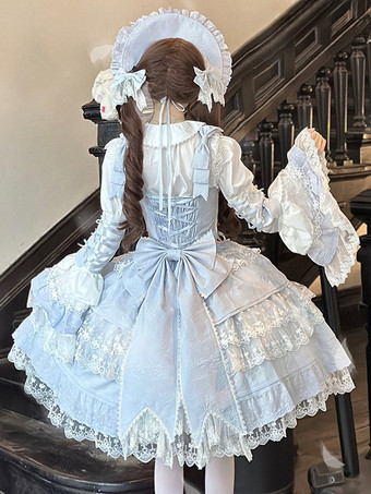 ピンク姫ロリータドレス レースフリル JSK ショート スウィートロリータドレス