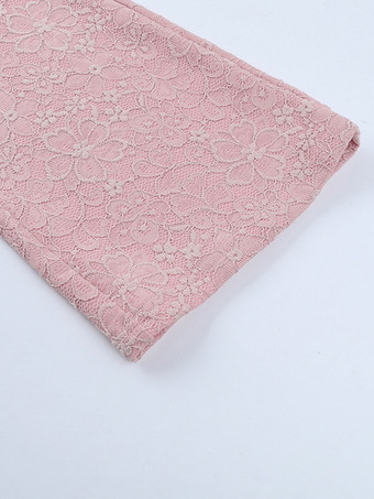 ピンクのフェアリーコアレースジャンプスーツ（レディース） - フロントタイフレアレッグロンパース - 夏のロマンチックなデートナイトパーティーウェア 2026