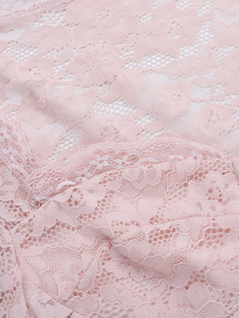 ピンクのコルセット風レーストップス（女性用） - エレガントな長袖ハートネックビスチェブラウス - 春の夜のお出かけにぴったりのクラブウェア 2026