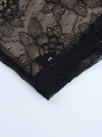 レースコルセットドレス（女性用） - ブラック オフショルダー 長袖 ボディコン ミニドレス - 春のクラブウェア イブニングパーティー 2026