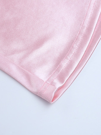 パステルピンクのコケットスリップドレス（女性用） - リボン付きミディ丈キャミソールガウン - 2026年春のデートナイトコーデ