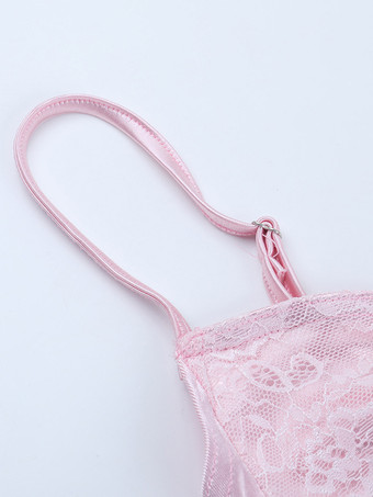 パステルピンクのコケットスリップドレス（女性用） - リボン付きミディ丈キャミソールガウン - 2026年春のデートナイトコーデ