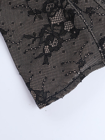 花柄レースコルセットトップ（女性用） - ブラックゴシック調ビスチェ - 夏の夜のクラブウェア 2026