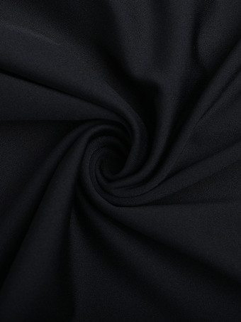 カウルネックマキシドレス（レディース） - ブラックのエレガントなレーストリム付きボディコンロングドレス - 春のイブニングパーティーやカクテルパーティーに最適 2026