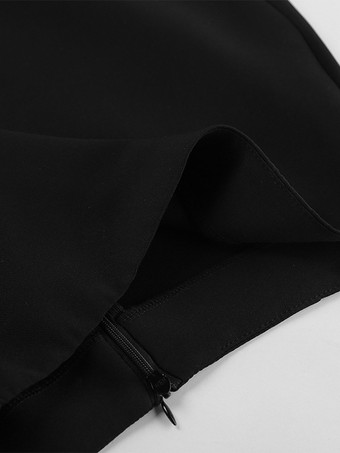 レディース用砂時計型ブレザーセット - ブラックのオールドマネーペプラムスーツ（ミニスカート付き） - 2026年春の仕事・イベント用衣装