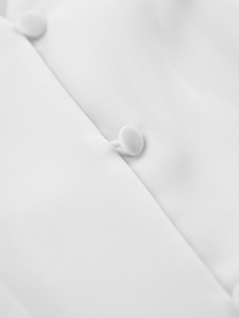 ペプラムブラウス レディース エレガント ホワイト トップス - ホルターネック Vネック ランタンスリーブ スリムフィット - 春のオフィスからディナーまで 2026