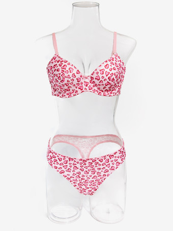 ブライダルランジェリー 花柄プリント イエロー 2ピース ブラジャー＆ショーツセット